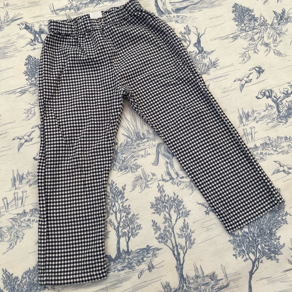 Toddler Boy Gingham Pull-On Pants